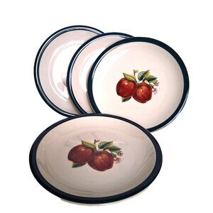 4 China Pearl Casuals Apples Bread and Butter, Salad, Desert Plates-7 1/4"